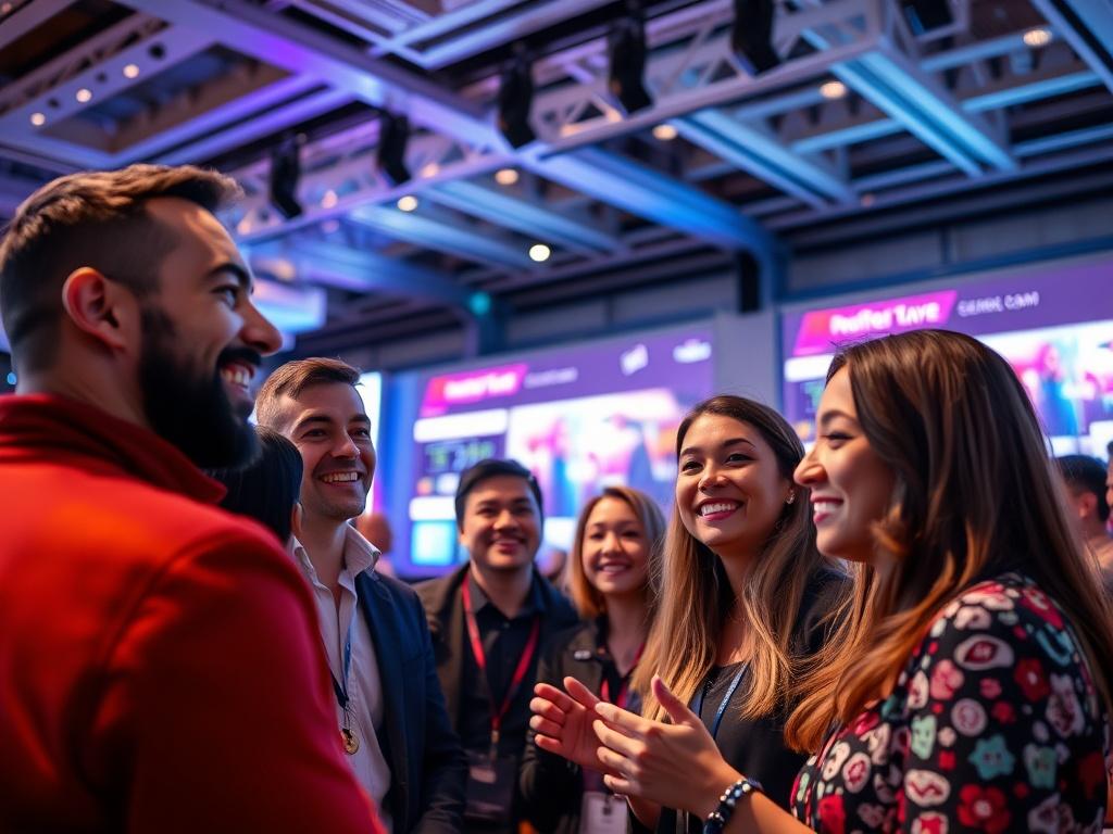 A launch event for a digital product, showcasing a team