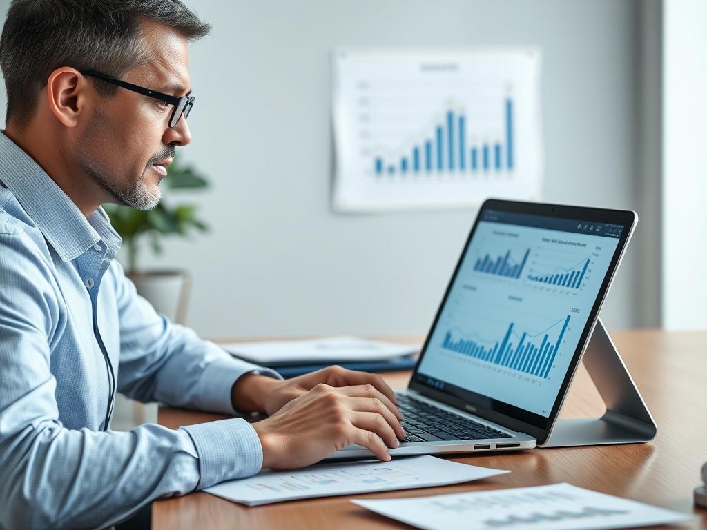 A close up shot of a financial consultant discussing credit