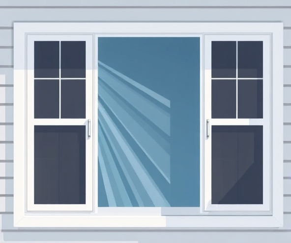 Windows with screens showing fresh breeze and clean air