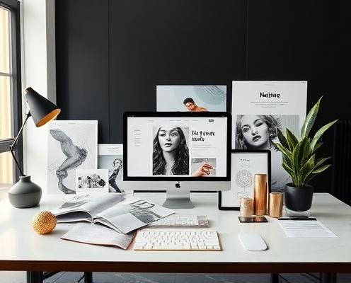 Professional design workspace