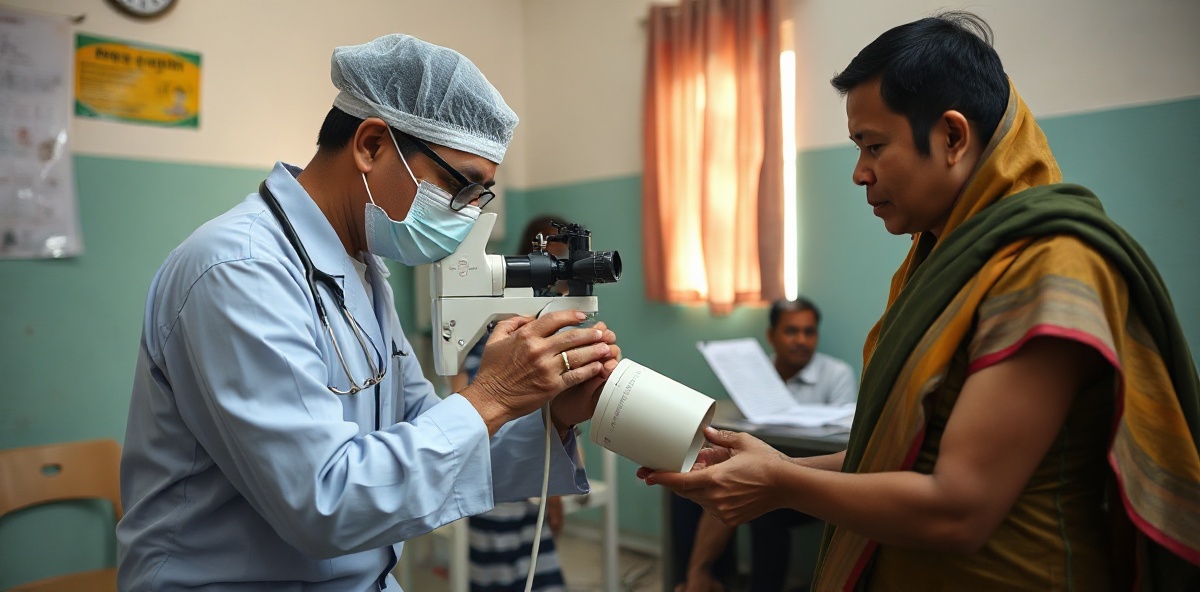 Eye care in a rural clinic