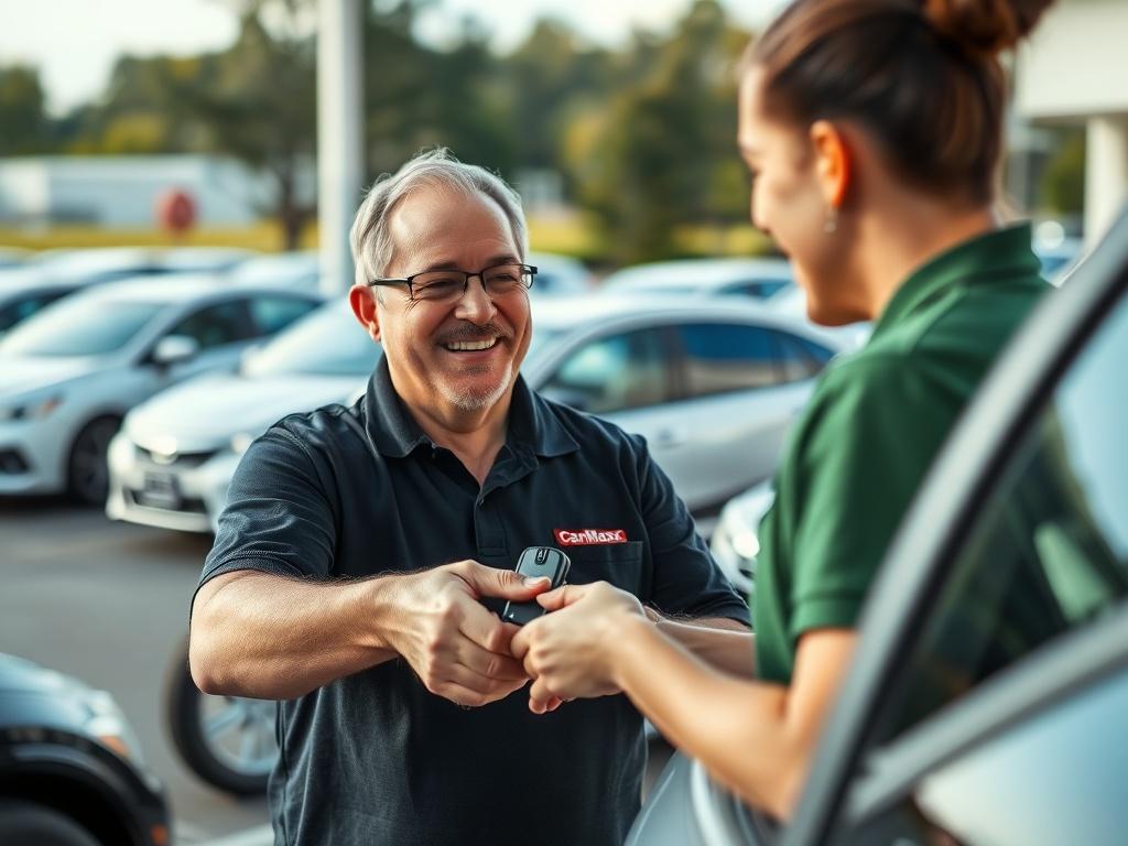 A hyper realistic close up shot of a customer receiving