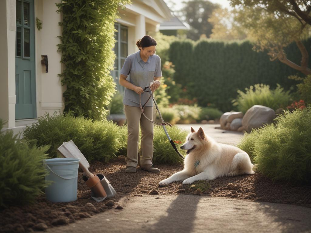 one time cleanup, clean garden, dog waste removal, professional service