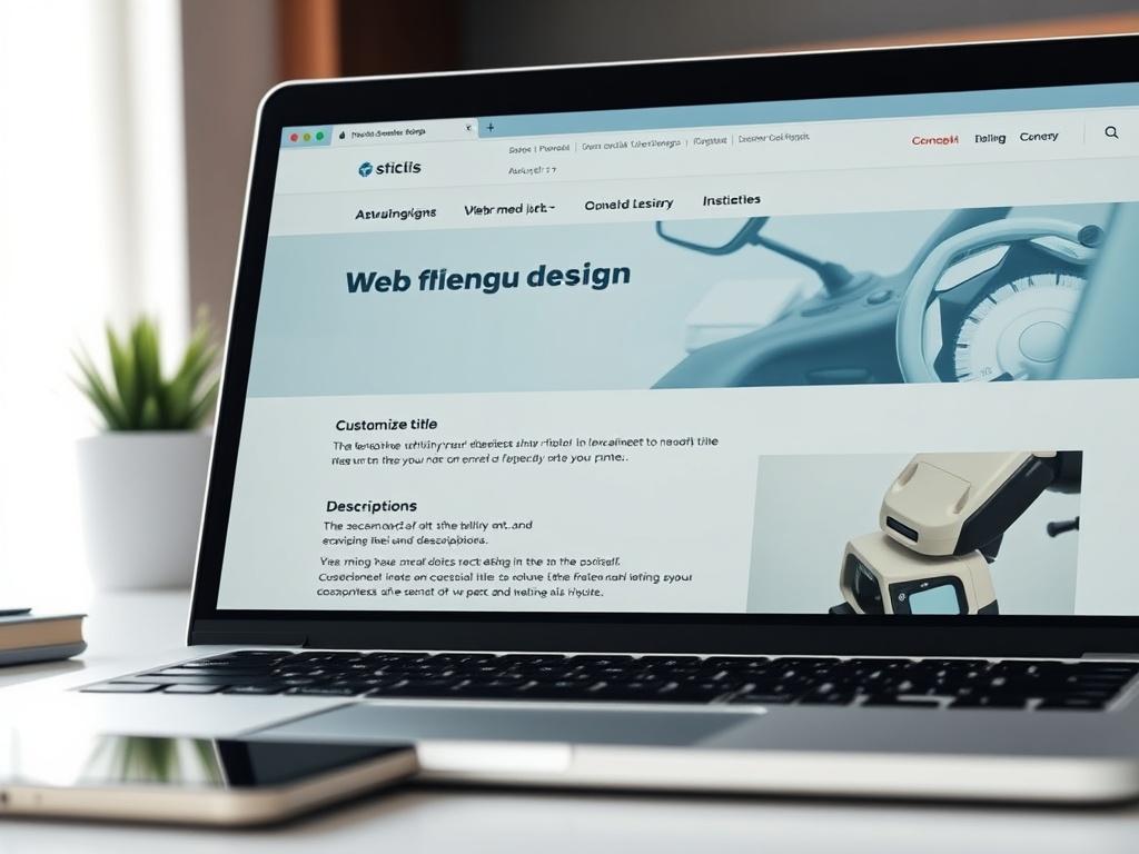 A high resolution close up shot of a modern website