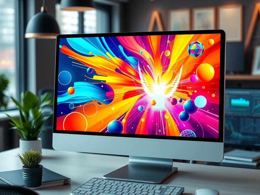 A vibrant banner showcasing a stunning visual design, with elements