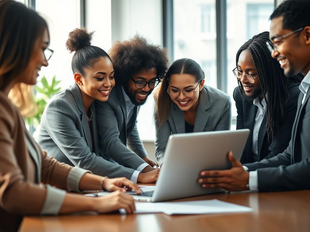 A focused, hyper realistic close up shot of a diverse