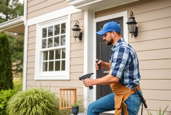 Exterior home maintenance and repair work