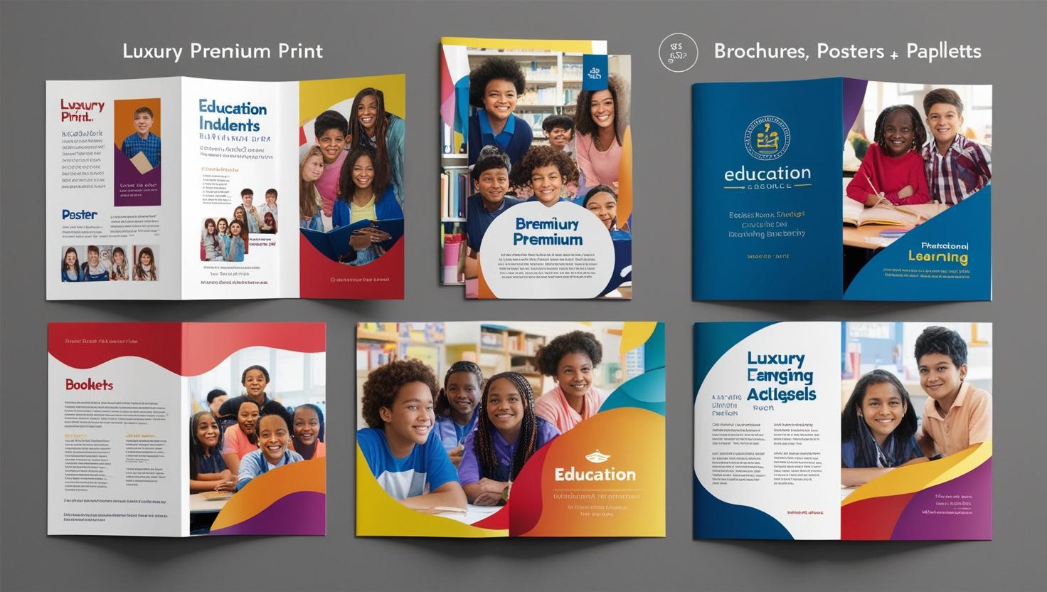 luxury premium print of brochures and posters and booklets and pamphlets for education industry.jpg