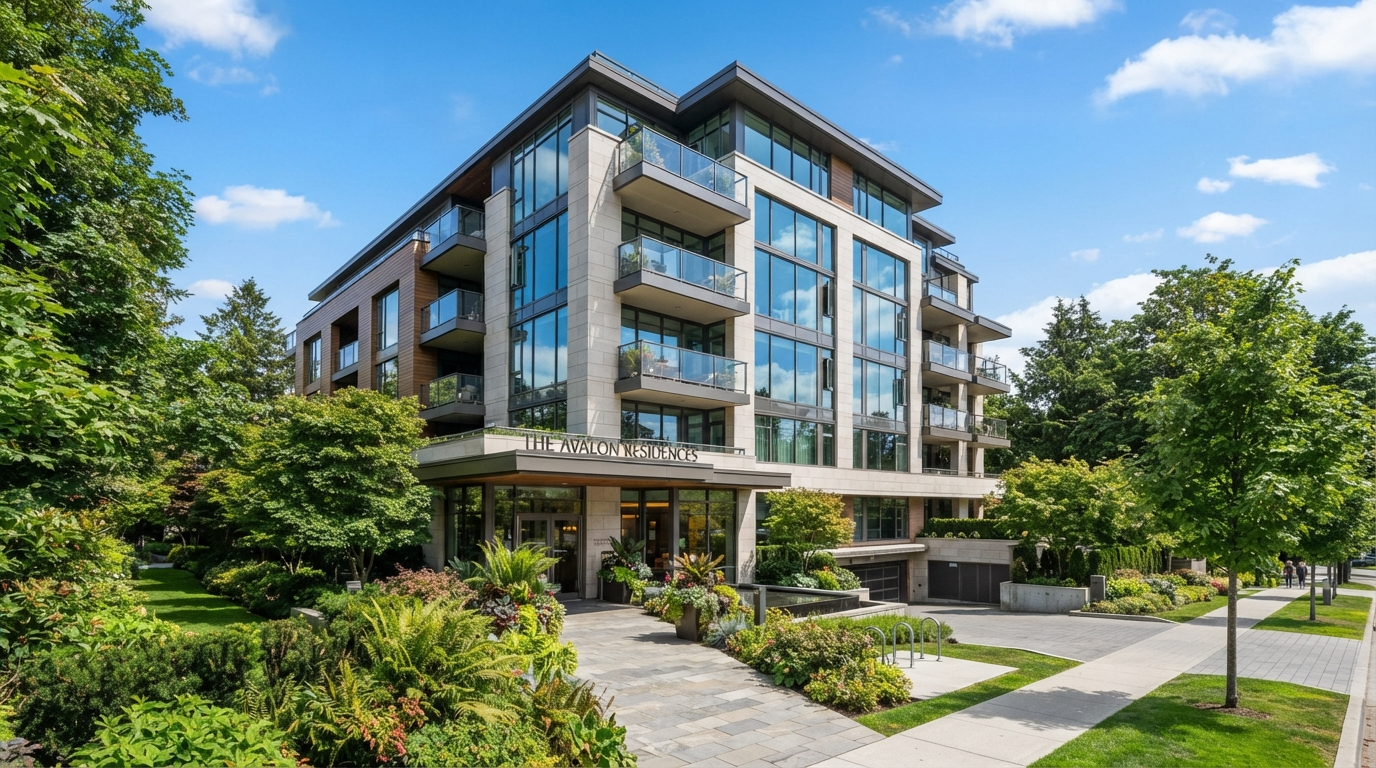 Modern apartment building