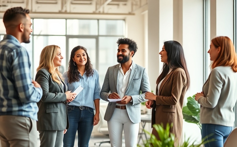 Team collaboration in modern office