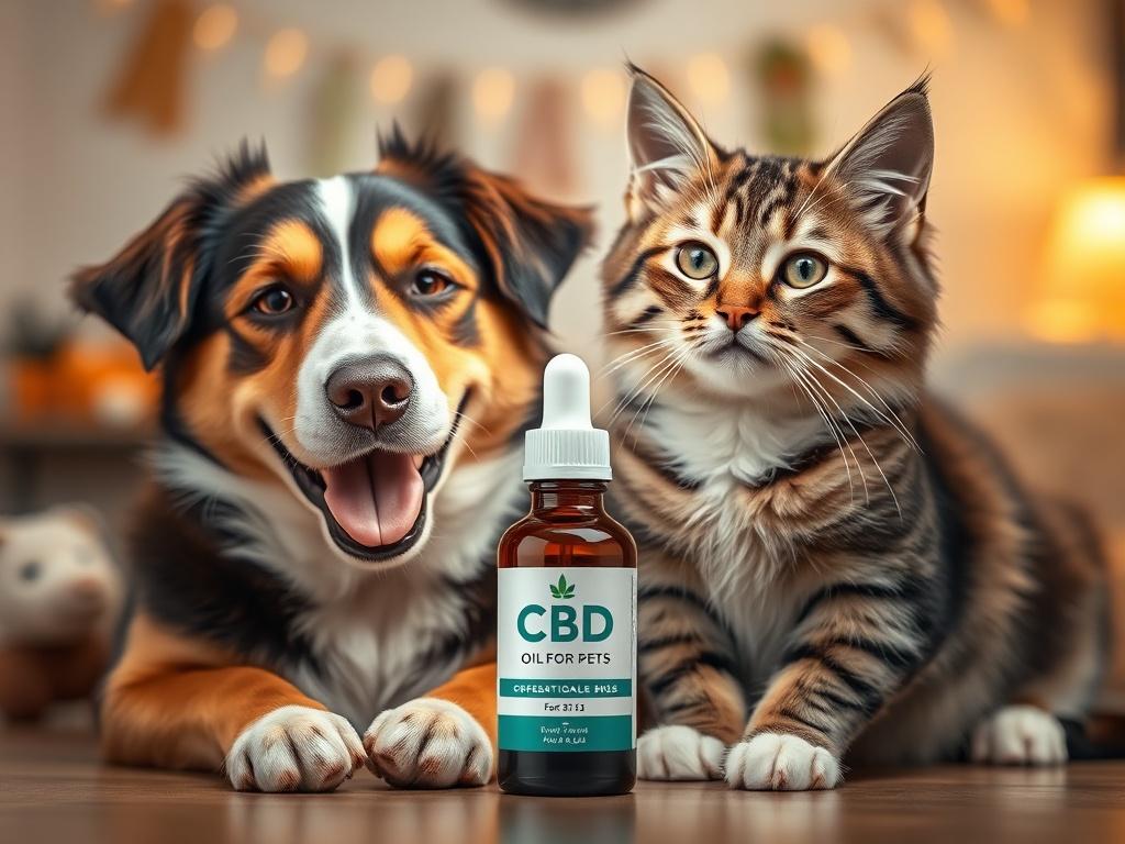 A heartwarming image of a happy dog and cat, side