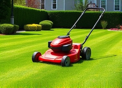 Professional lawn mowing service