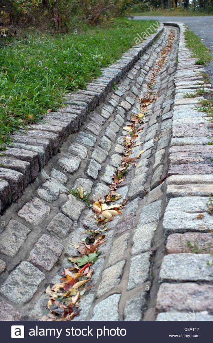 water drain made of stones at mount royal park, montreal, quebec, canada stock photo - alamy.jpeg