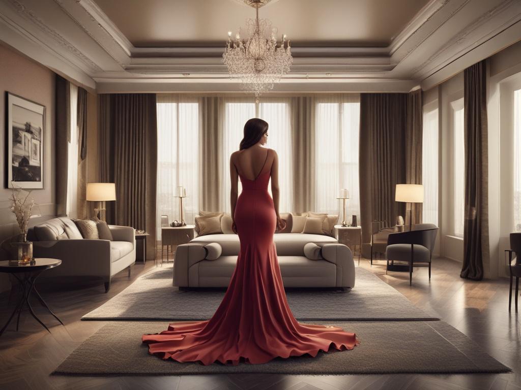 A stunning, high resolution image of a glamorous escort in