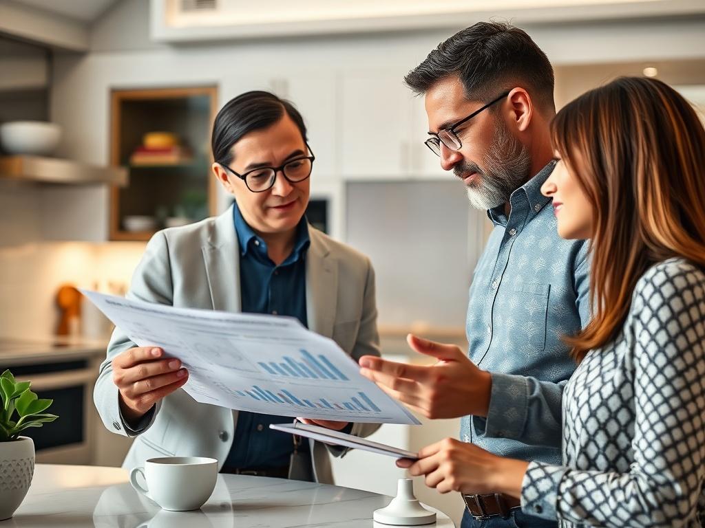 A close up shot of a professional consultant analyzing energy