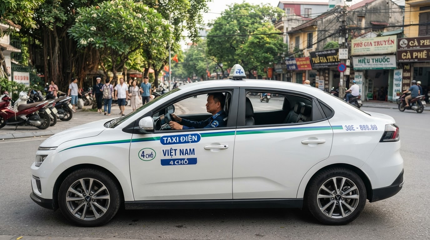 Taxi điện 4 chỗ chuyên nghiệp - 0977688220