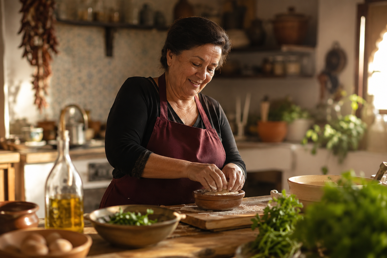 Rosa in her kitchen