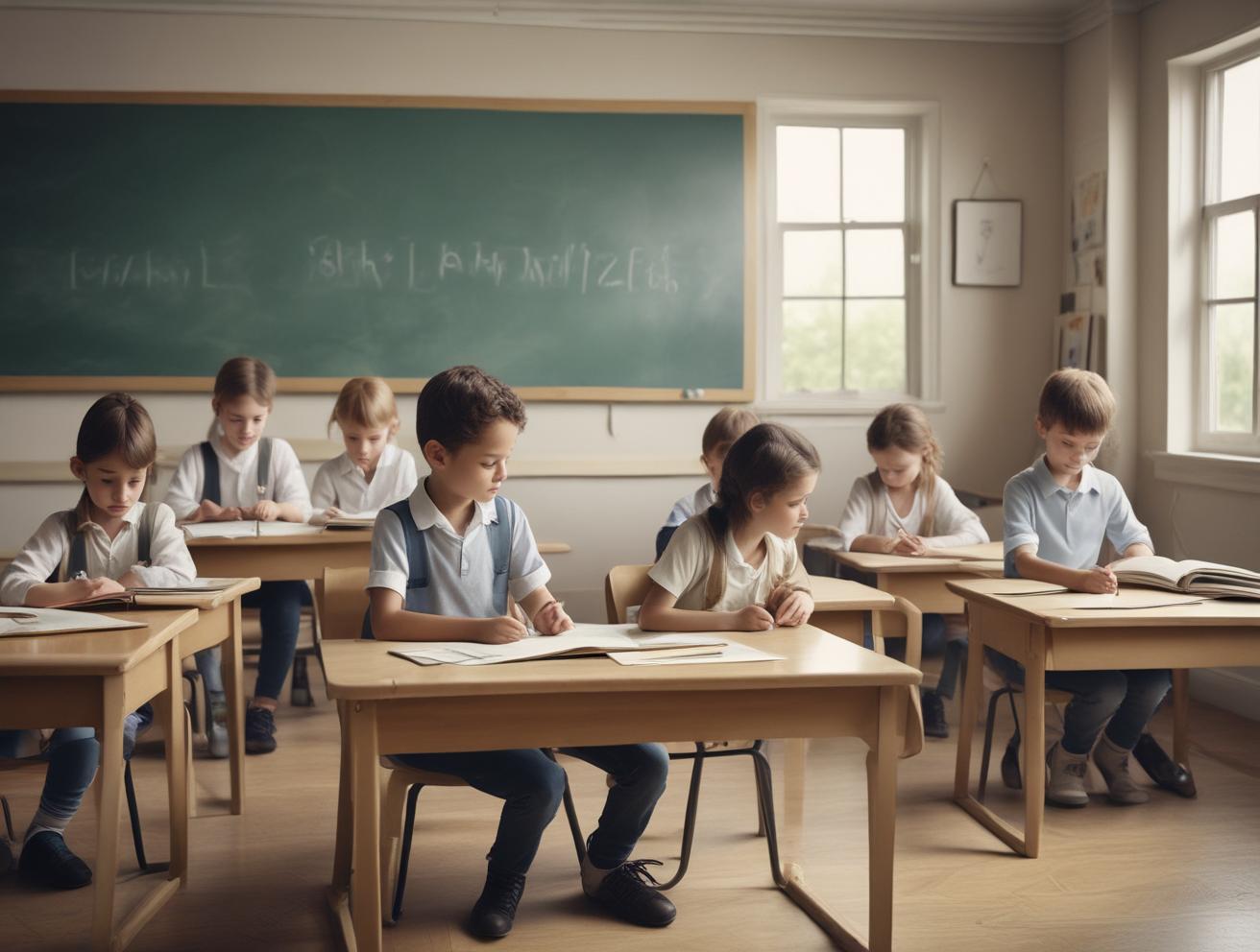children learning in classroom