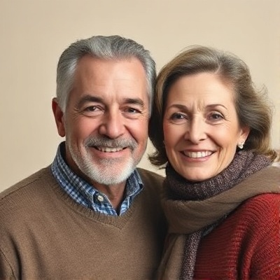 Portrait of David & Carol Thompson