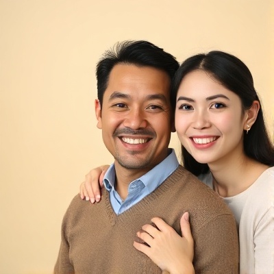 Portrait of Sarah & Michael Chen