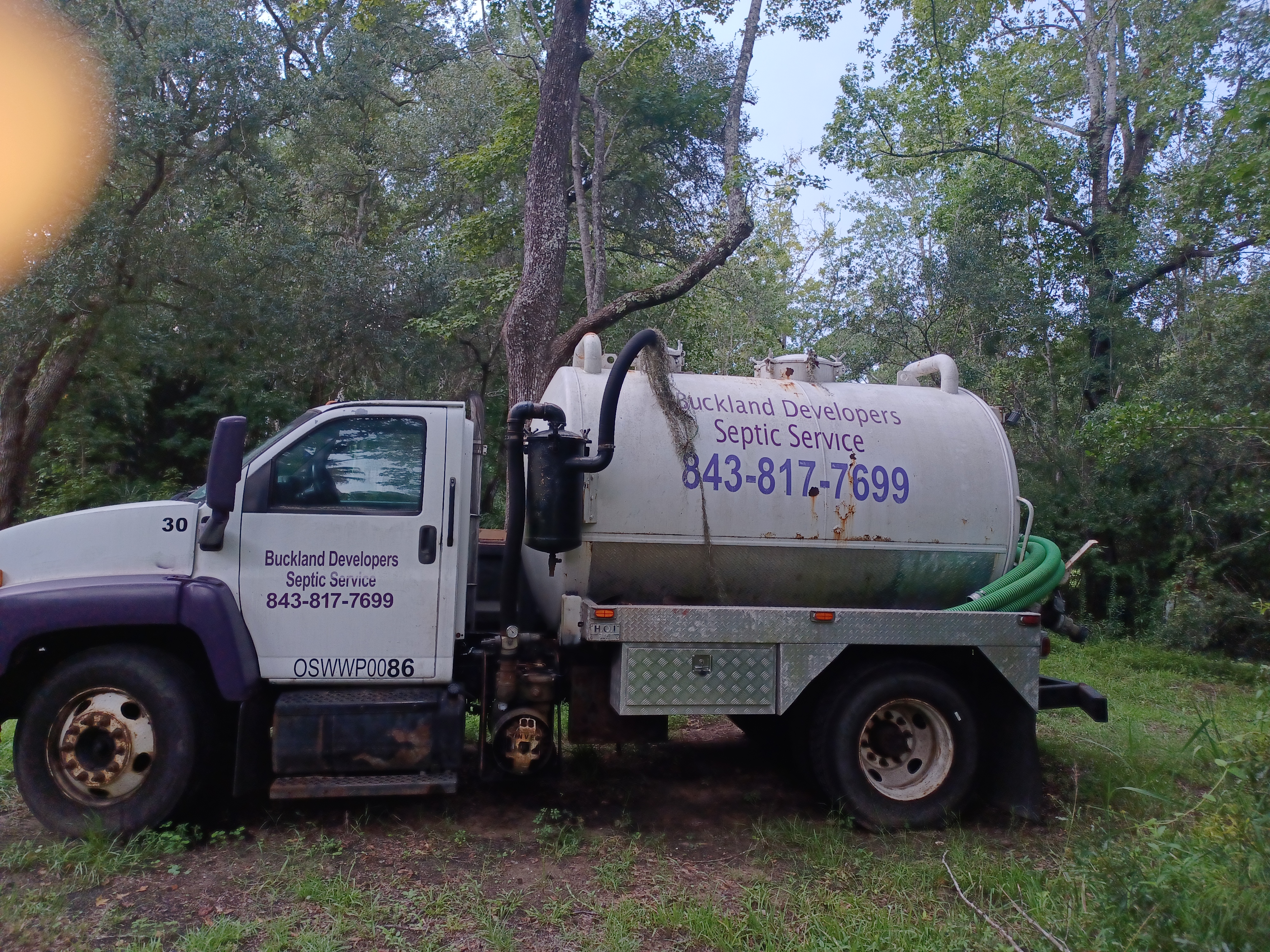 Professional septic service team
