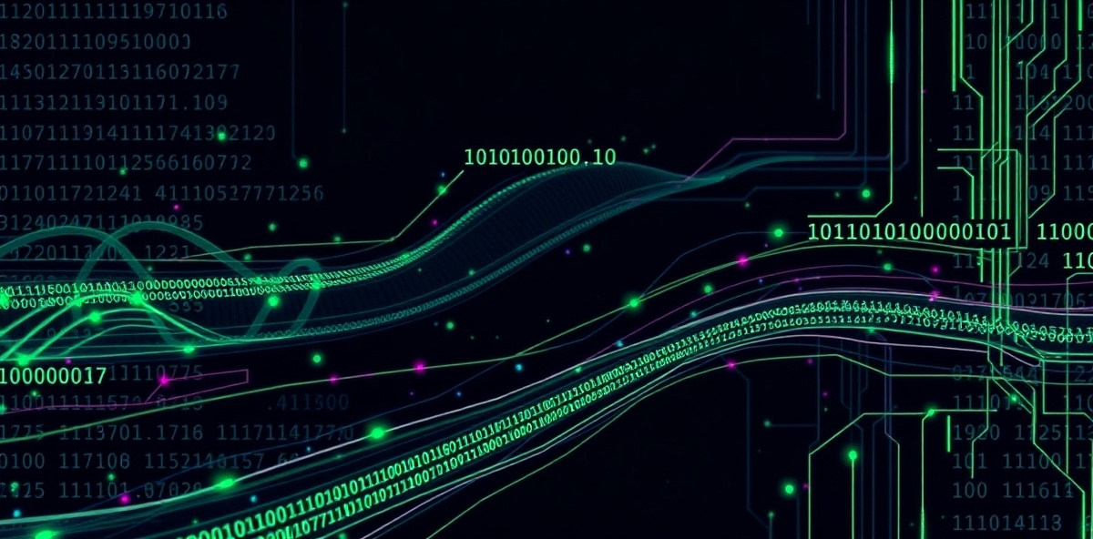 Binary code and digital technology representing CampaignMaster AI-powered campaign platform for political campaigns