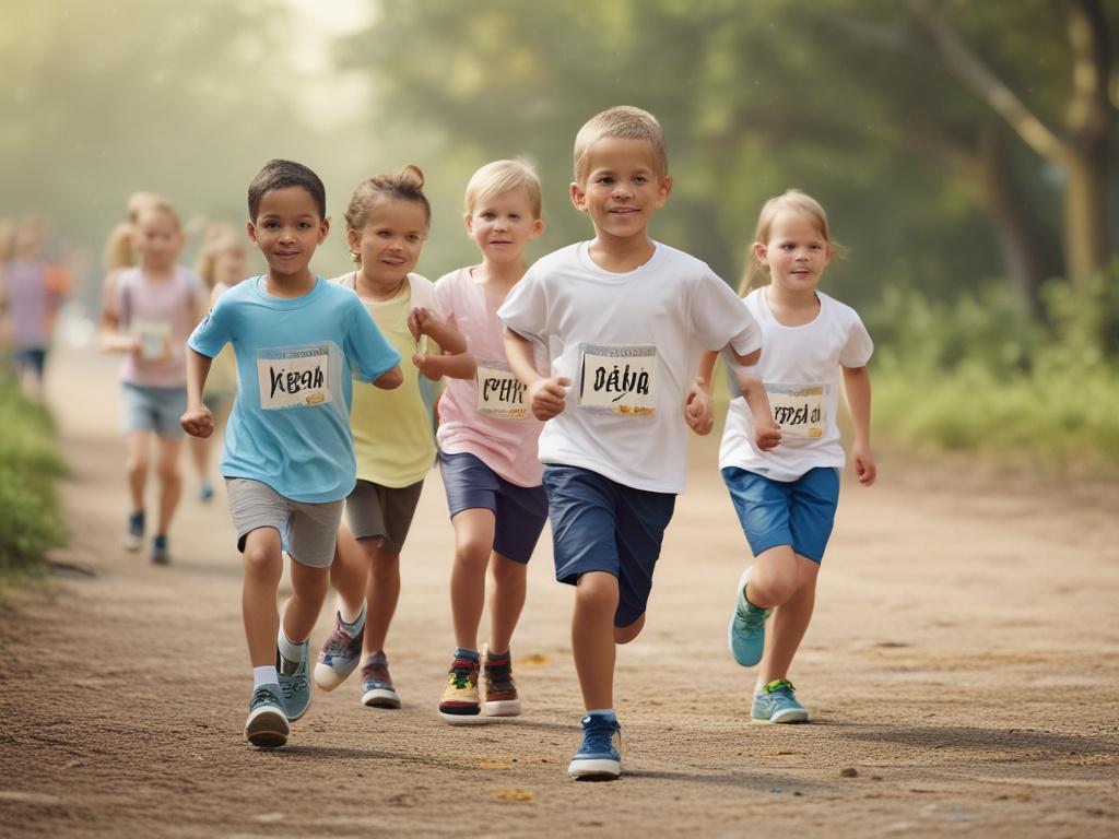 charity run, children, cancer awareness, community event
