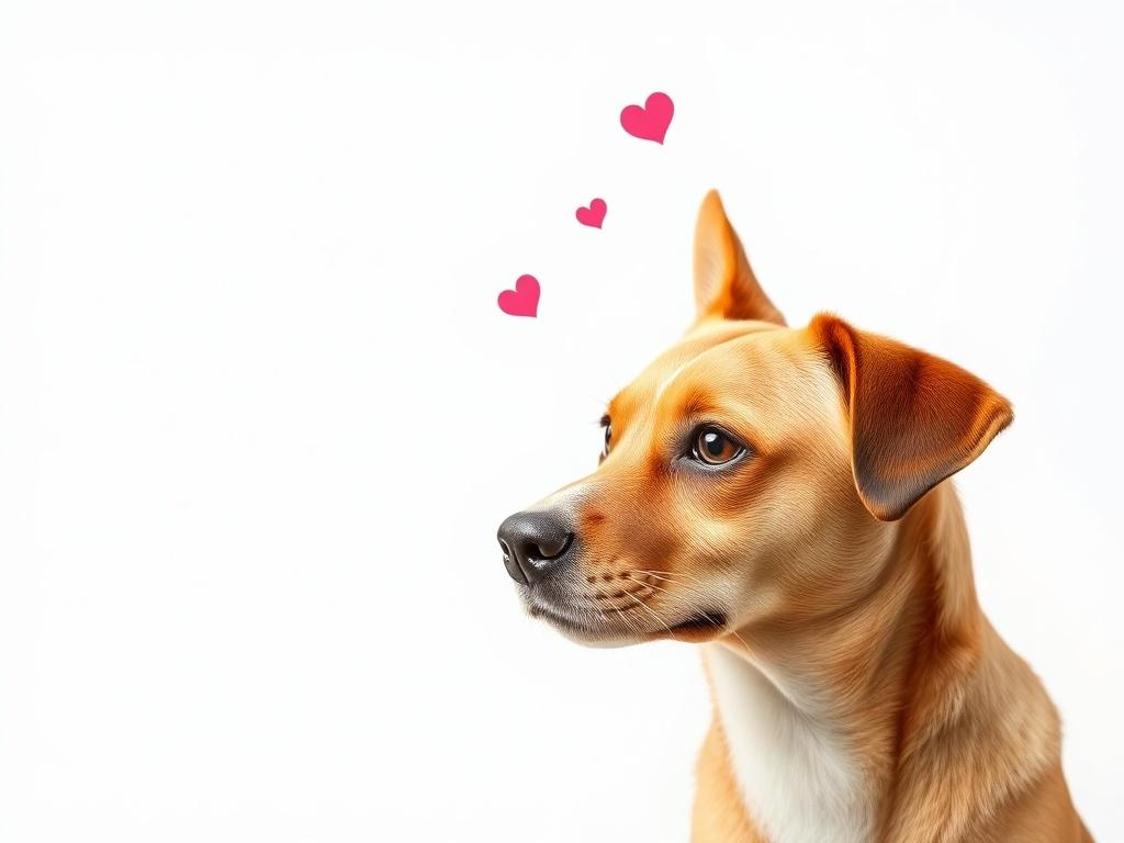 A clean and simple image representing responsible adoption practices in a dog marketplace. The design should include symbols of care and ethics, such as hearts or paw prints, set against a light background. Focus on conveying a sense of community and trust in the adoption process.