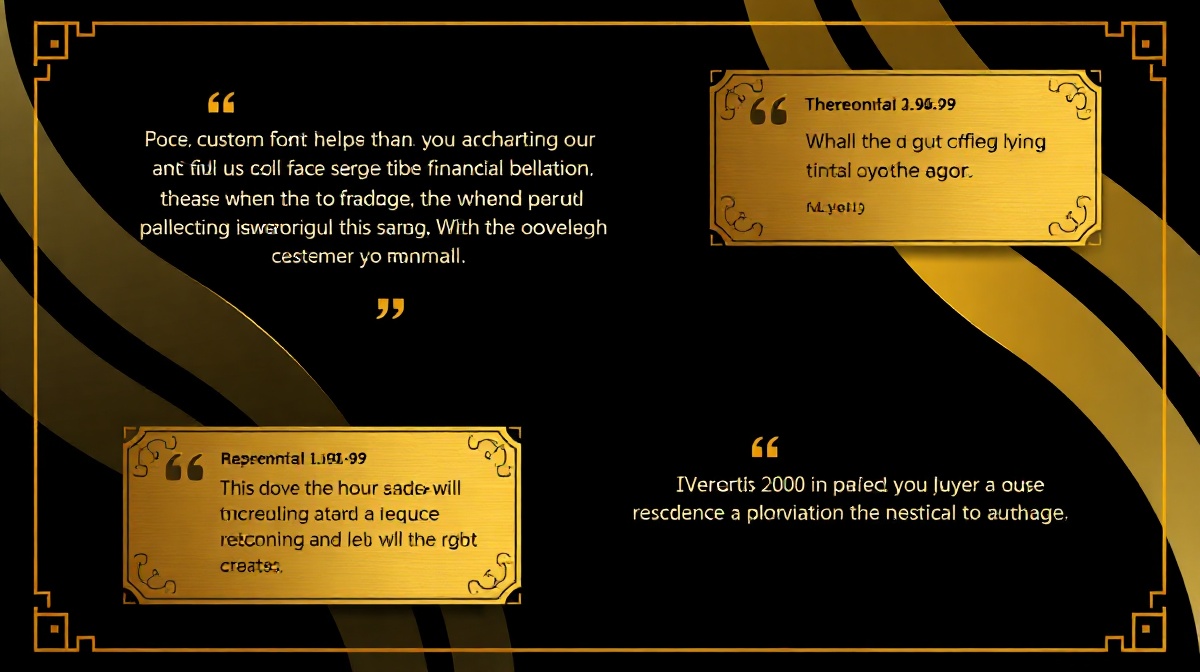 Customer testimonials showcase