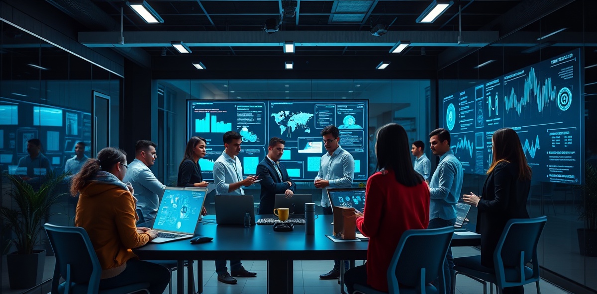 ALPHA Augmented team collaborating on AI solutions