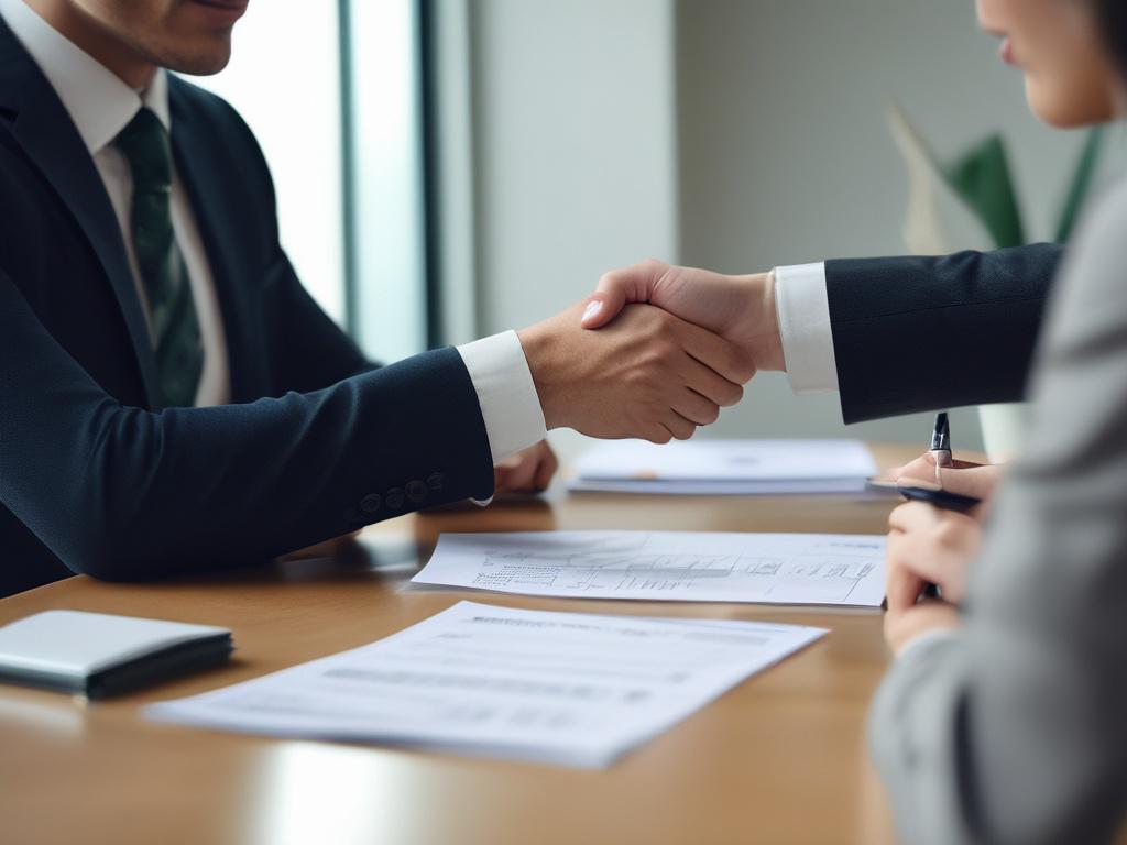 a close up shot of a financial advisor discussing investment