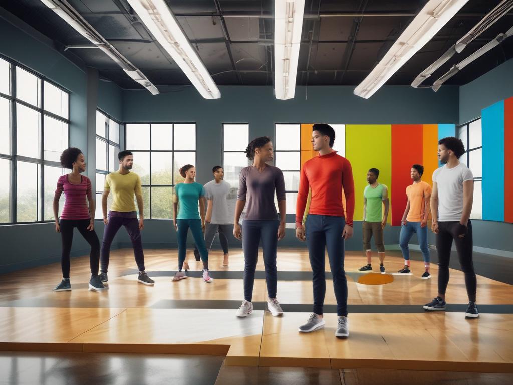 a young, diverse group of enthusiastic young adults engaged in