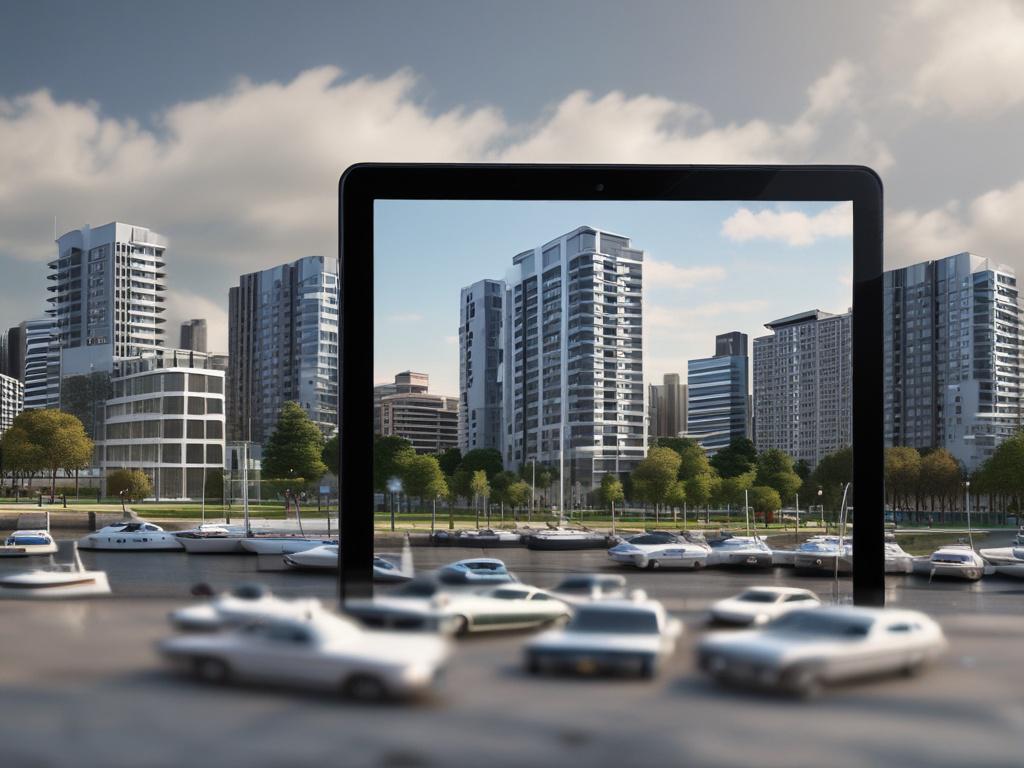 A close up shot of a physical real estate asset,
