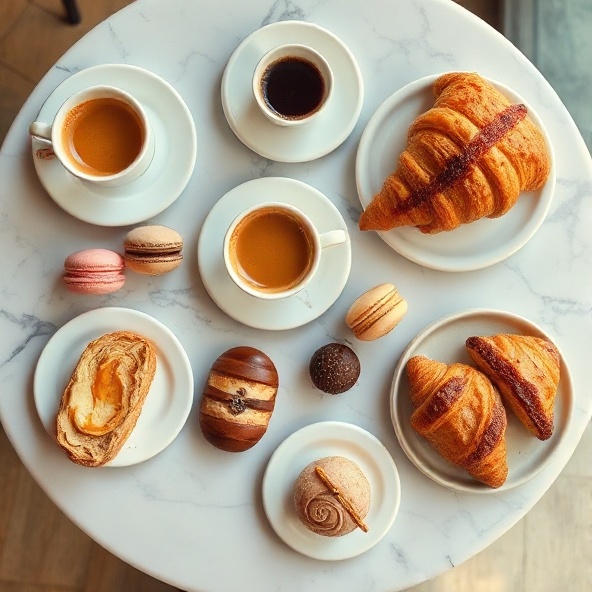 Coffee and pastries