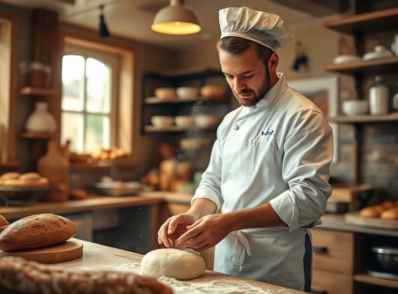 Our baker at work