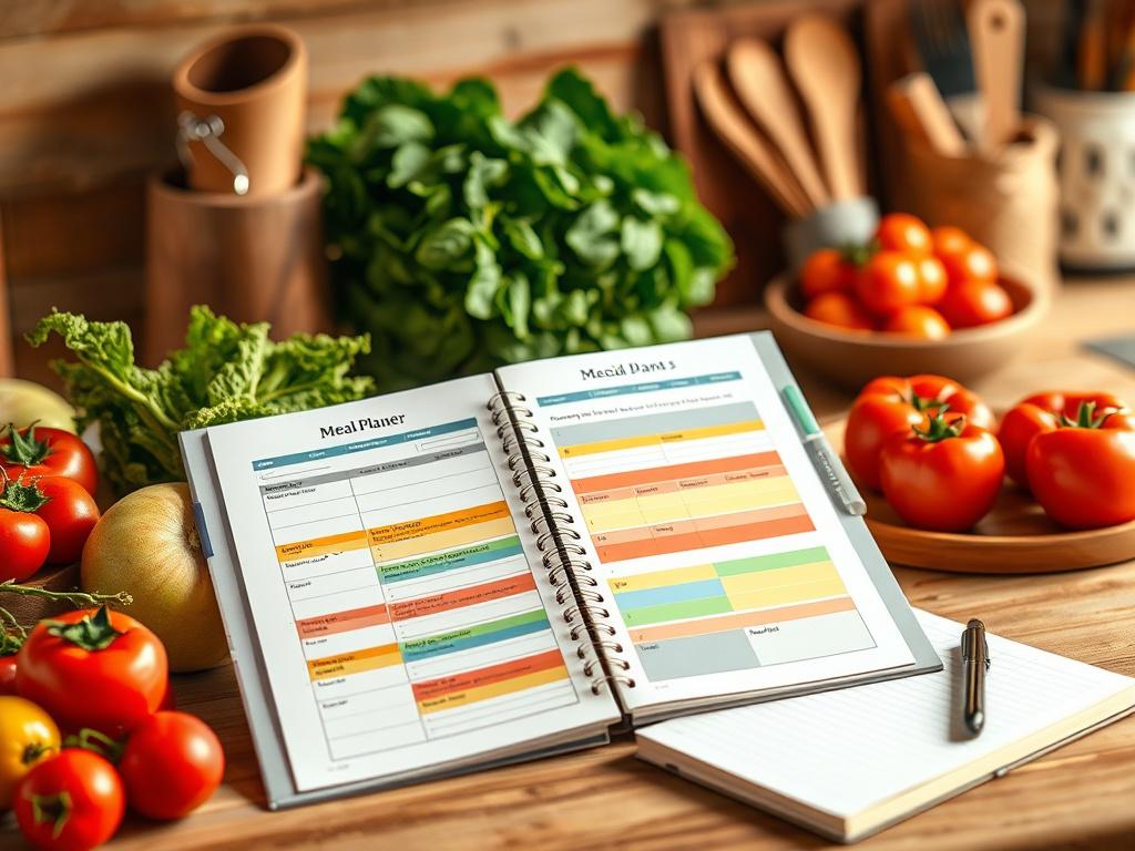 A high resolution image of a budget friendly meal planner