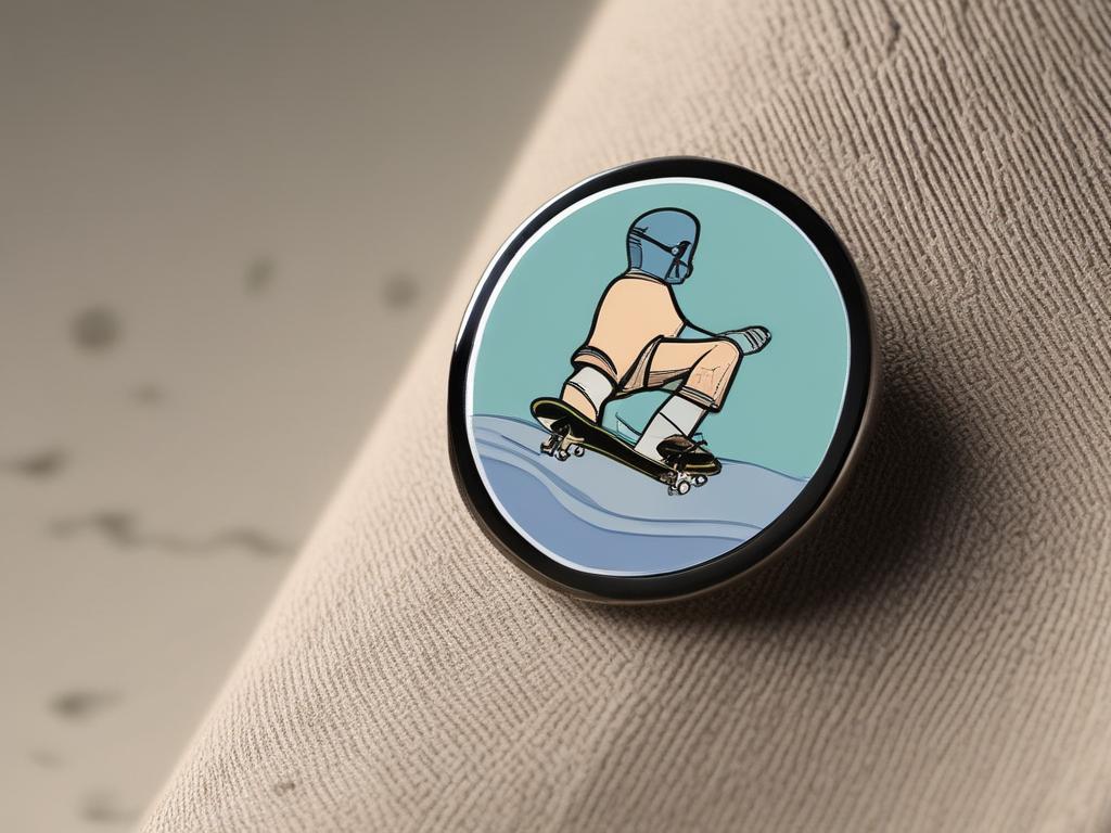enamel pin, skateboarding, stylish, durable, accessory