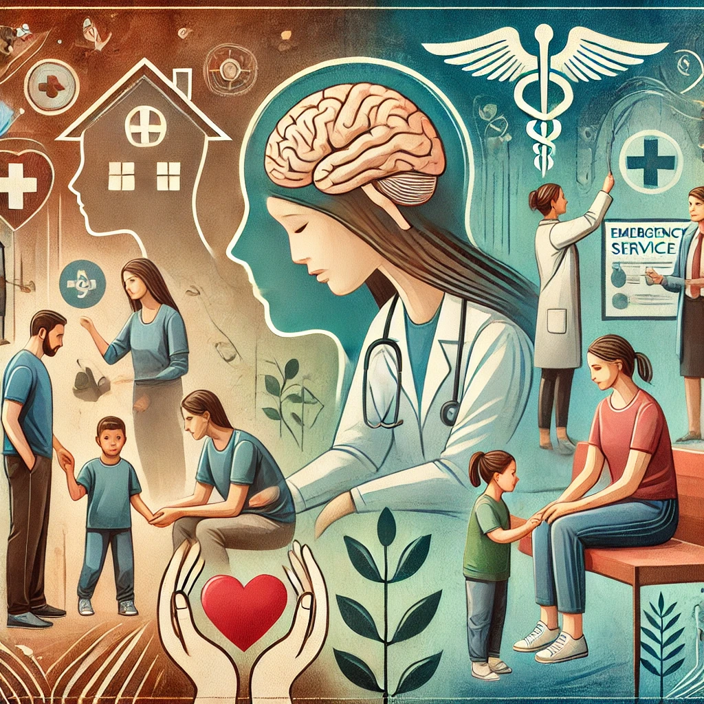 dall·e 2024-10-23 21.31.30 - an illustration representing a psychologist working in an emergency service within a romanian child protection agency. the image shows a group of prof.webp