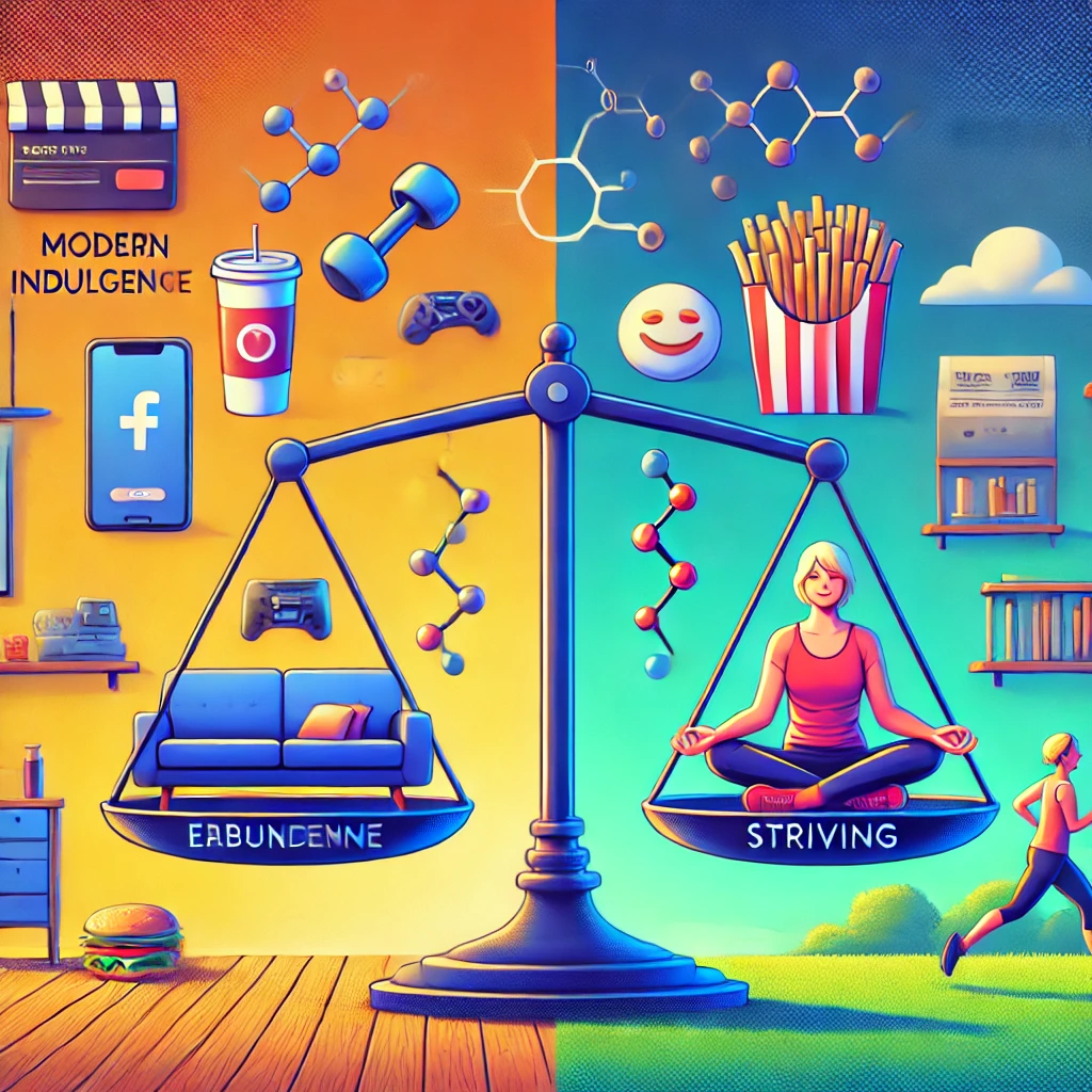 dall·e 2025-01-10 14.06.29 - create a vibrant and modern digital illustration for a facebook post promoting the concept of finding balance through effort and strădanie (striving).webp