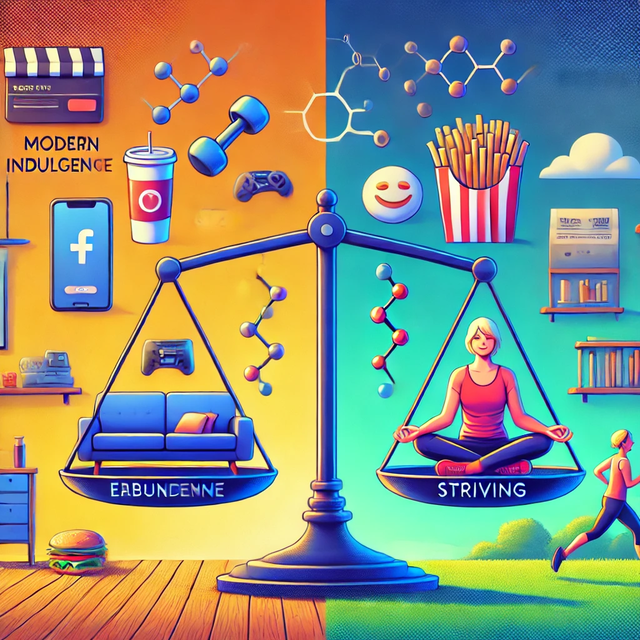 dall·e 2025-01-10 14.06.29 - create a vibrant and modern digital illustration for a facebook post promoting the concept of finding balance through effort and strădanie (striving).webp