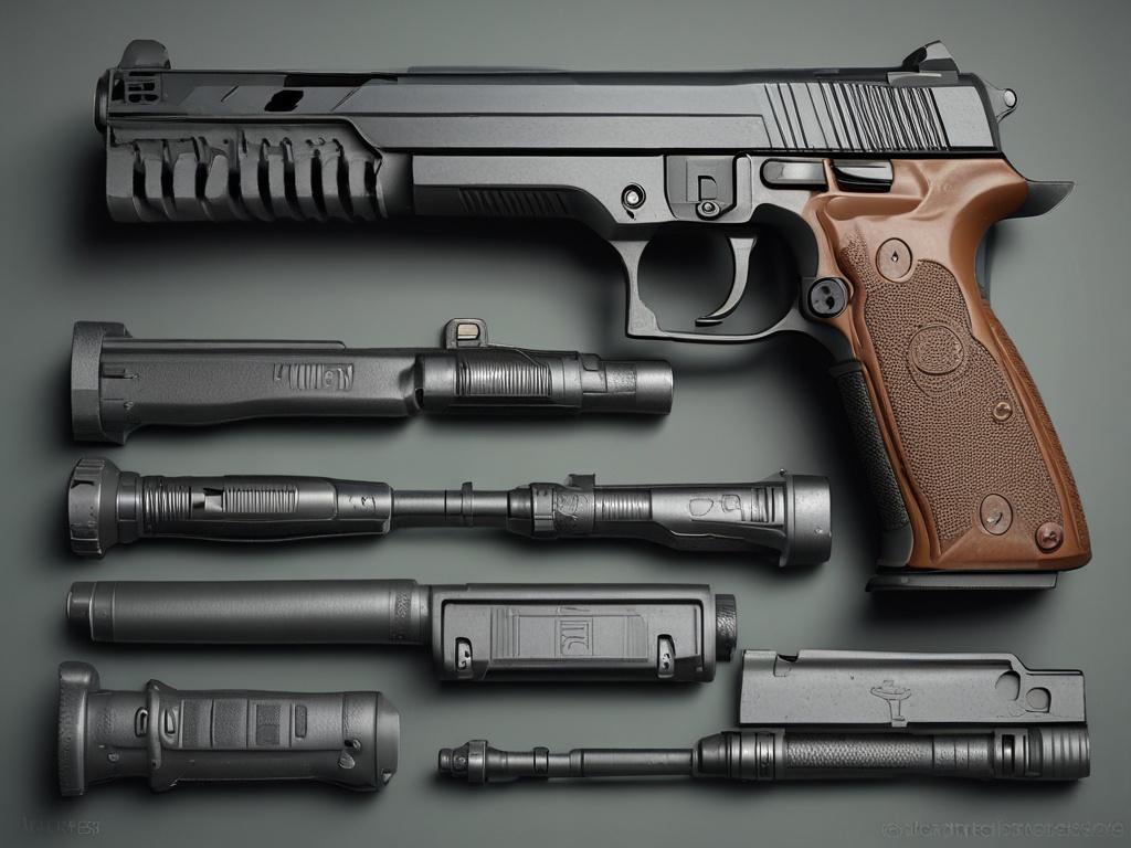 RFID armory control systems, firearm tagging, military assets, close up