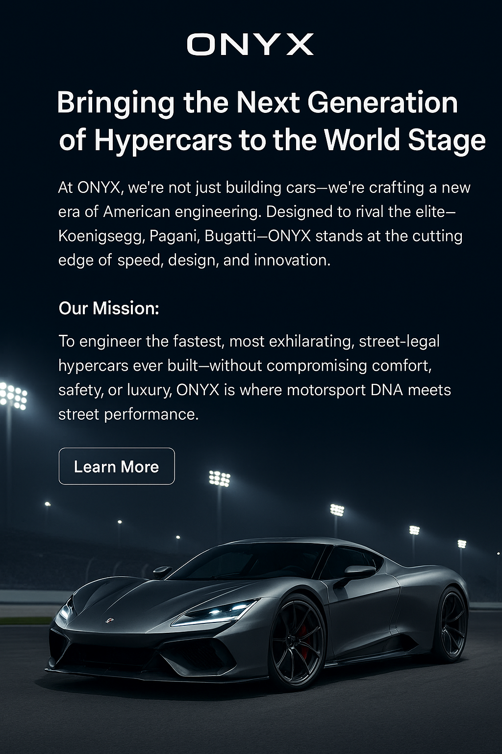 ONYX Hypercars Investor Deck