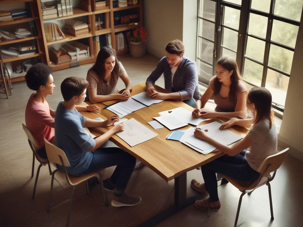 A vibrant high resolution of a group of enthusiastic students