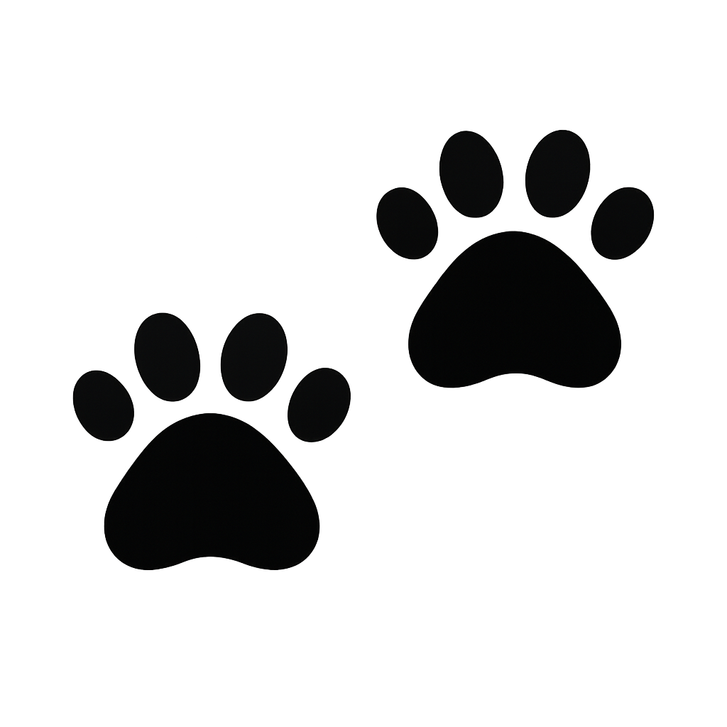 Paws icon representing Clean Paws&#x27; dependable weekly service schedule.