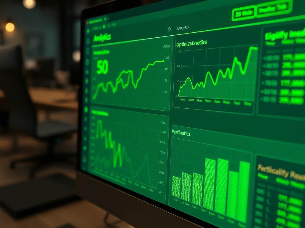 A detailed hyper realistic close up of a computer screen