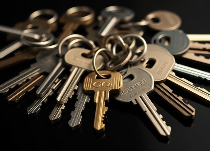 Professional locksmith key collection and duplication