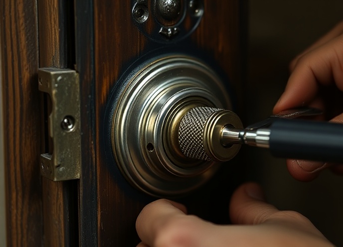 Professional lock mechanism repair work