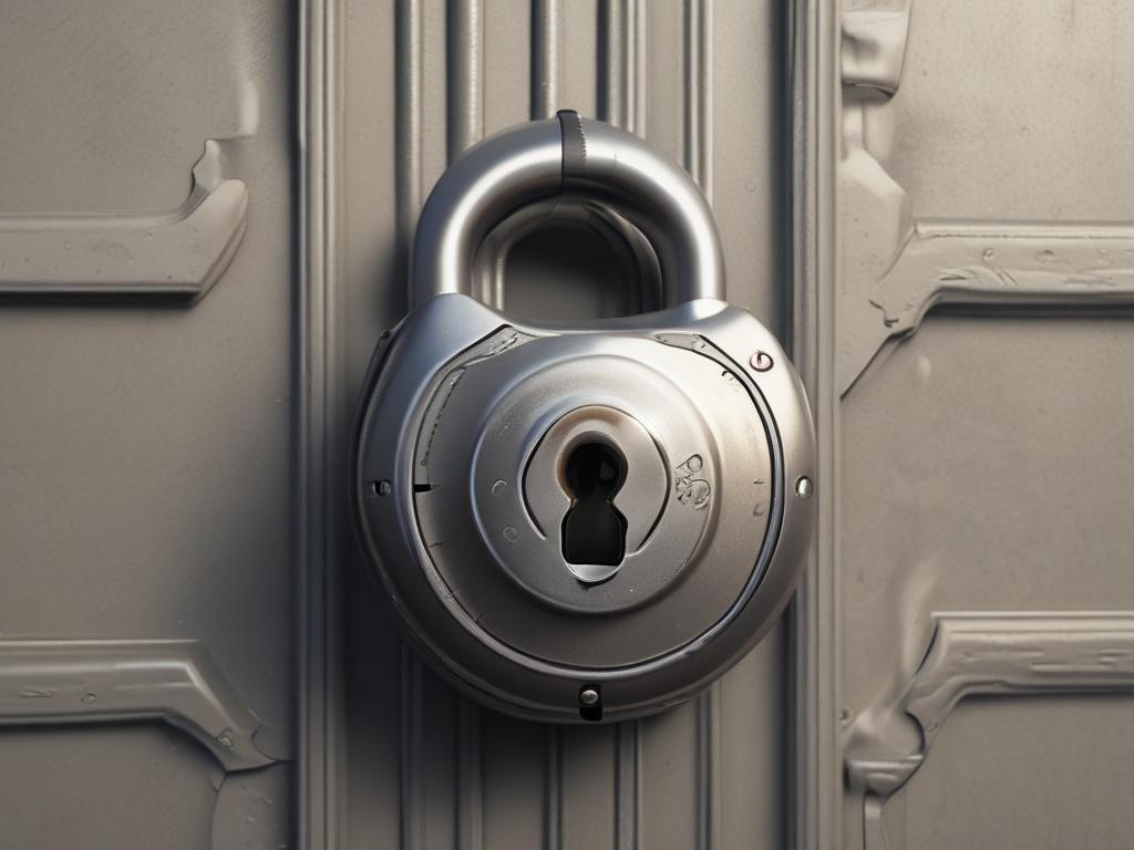 A realistic high-resolution close-up photo of a secure lock symbolizing safety and trust. The lock should be centrally placed with a soft-focus background featuring shades of green to evoke a sense of security and reliability. The lighting should be warm and inviting, highlighting the details of the lock while maintaining a serene atmosphere.