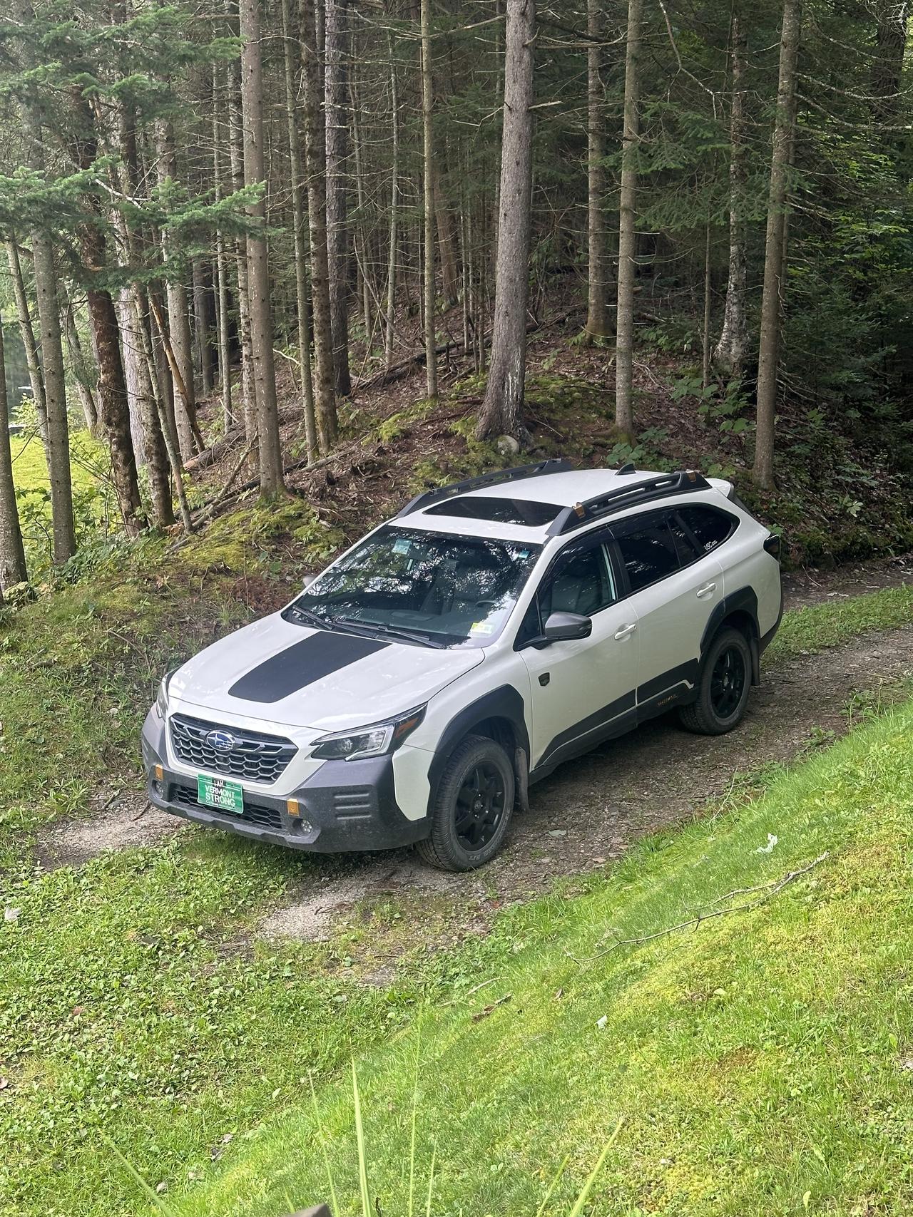 Subaru in Vermont mountains