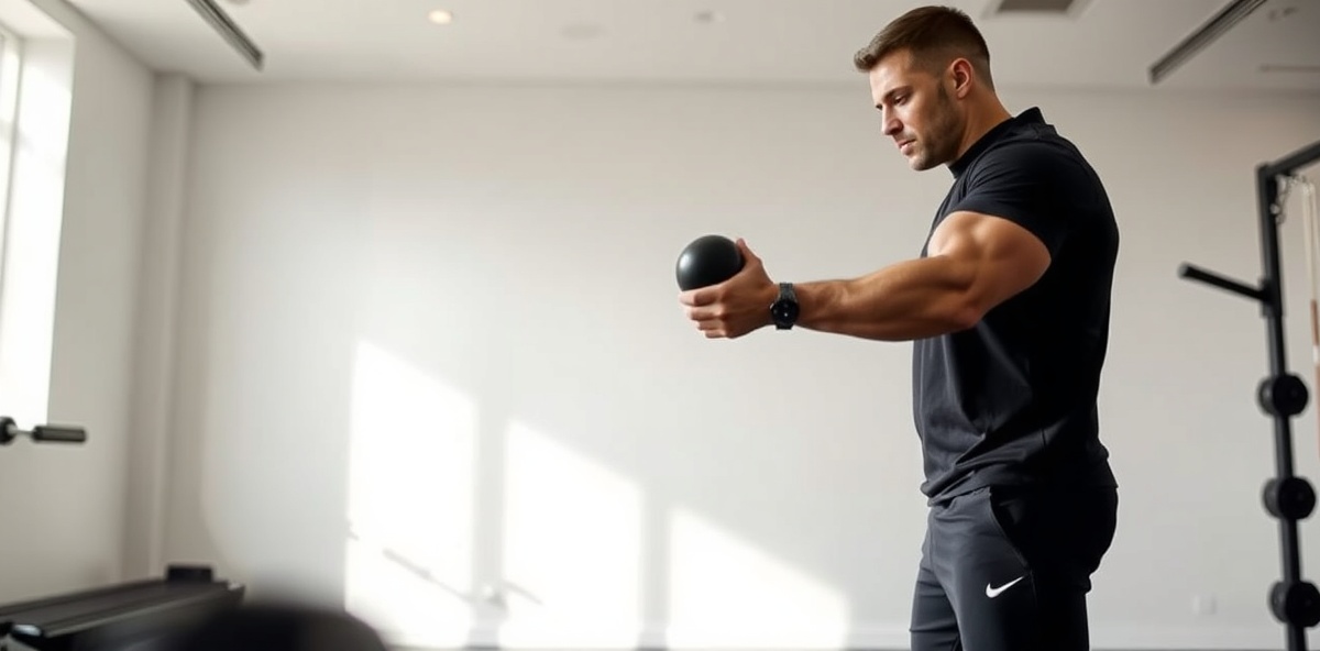 Professional strength training in a minimalist private gym